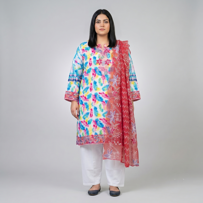 Emerald Gilded Luxe – Premium 3 Piece Schifli Festive Ensemble PSW-11237