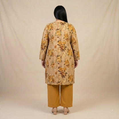 Gilded Marigold Printed Lawn 3-Piece Suit PSW-11174