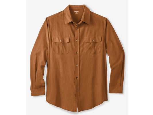 Ginger Solid Double-Brushed Flannel B Grade Shirt PSM-7608B