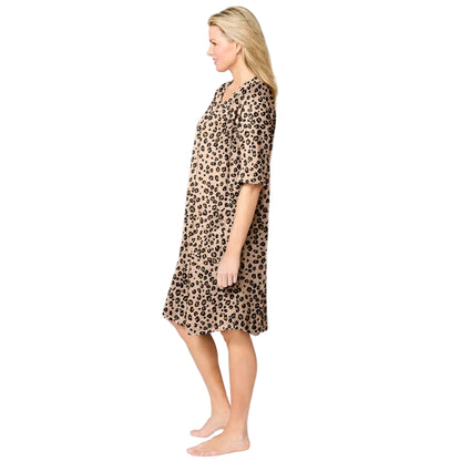 Flat-lay of Golden Ember Zip-Front Robe on neutral background
