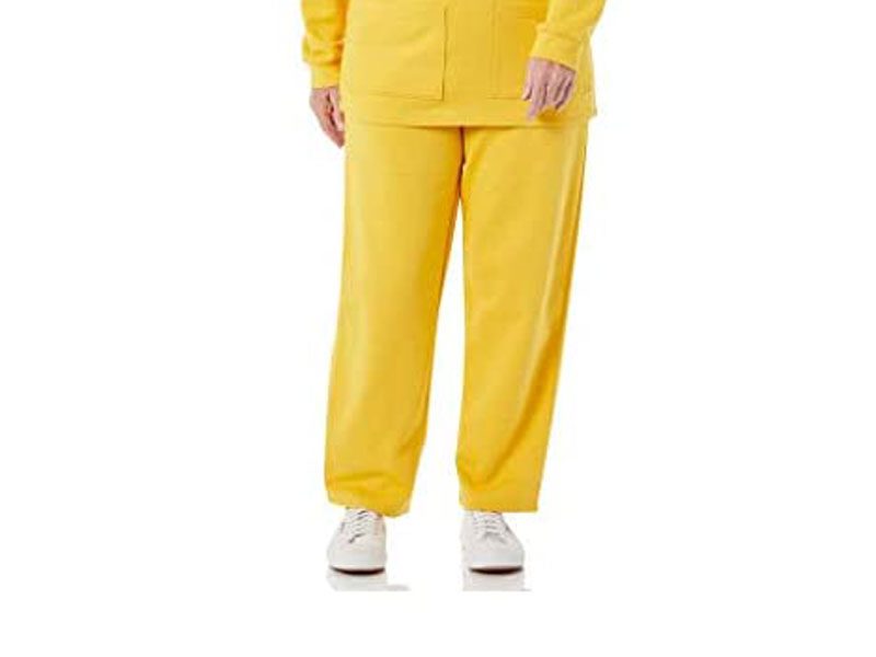 Yellow Plus Size Women Fleece B Grade Pants PSW-3890B