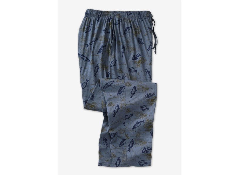 Gone Fishing Lightweight Cotton Jersey Pajama Pants PSM-7641