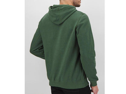 Forest Green Fleece Big Size Pullover Logo Hoodie PSM-7748