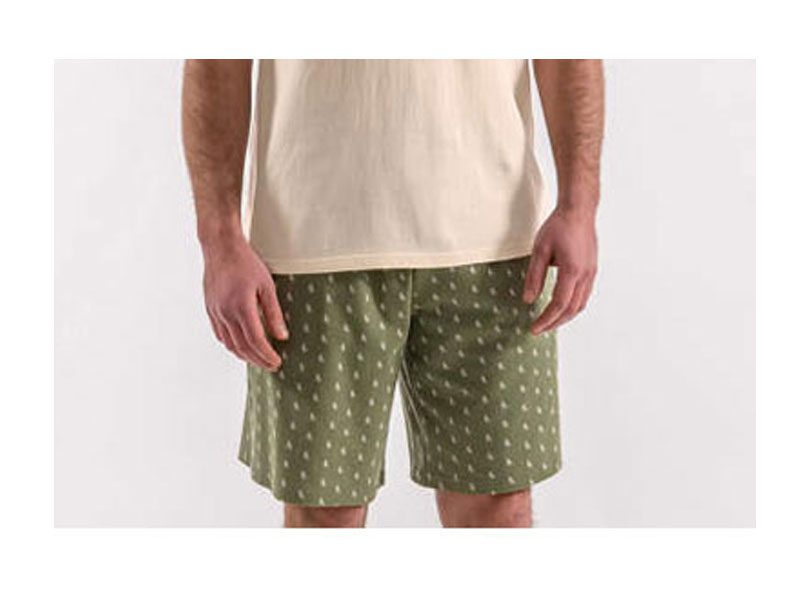 Green Safari Cotton Jersey Shorts PSM-5868