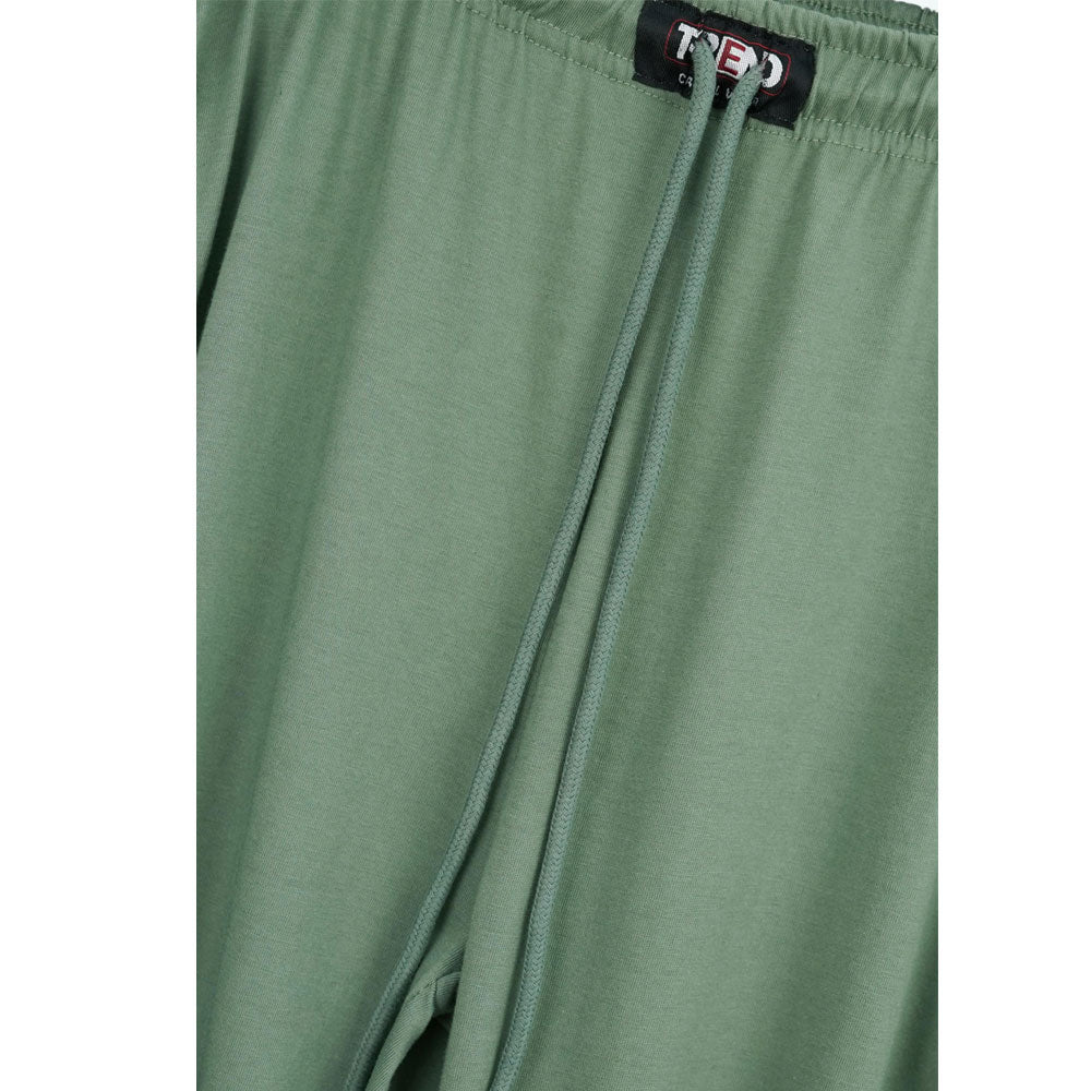 Green UrbanEase Plus Jersey Trousers With Zip Pockets PSM-8080