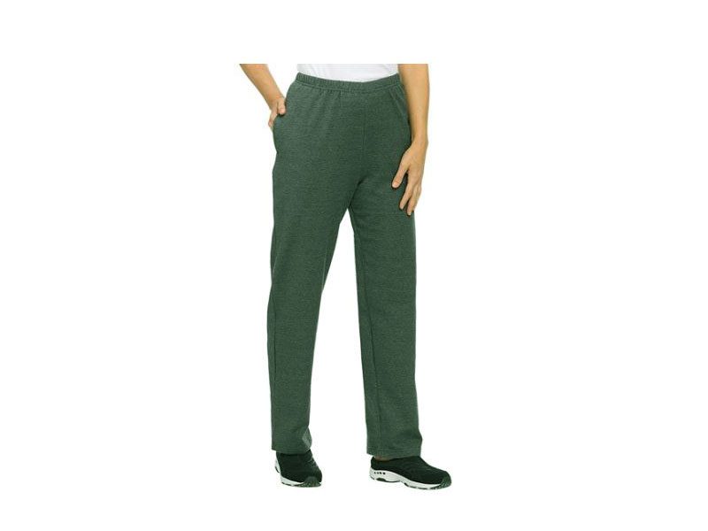 Pine Green Plus Size Women Casual B Grade Fleece Pants PSW-3898B