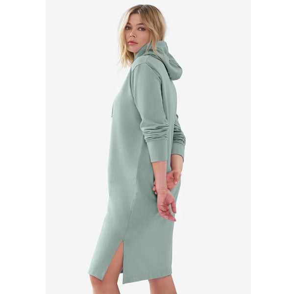 Grey Spruce Hooded Sweatshirt Dress PSW-9087