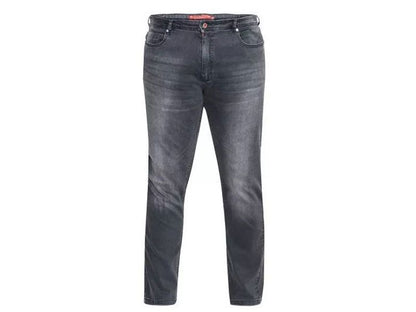 Grey Stonewash Tapered Fit Denim Jeans PSM-7499