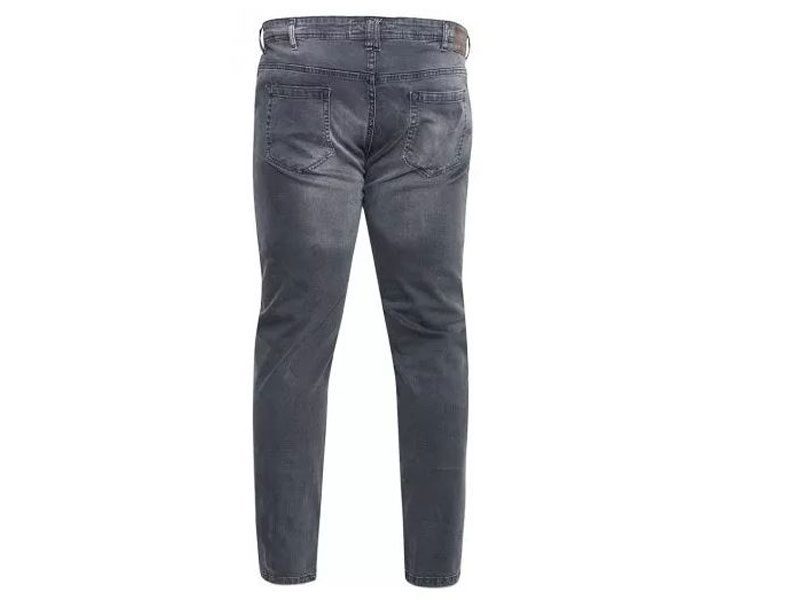 Grey Stonewash Tapered Fit Denim Jeans PSM-7499