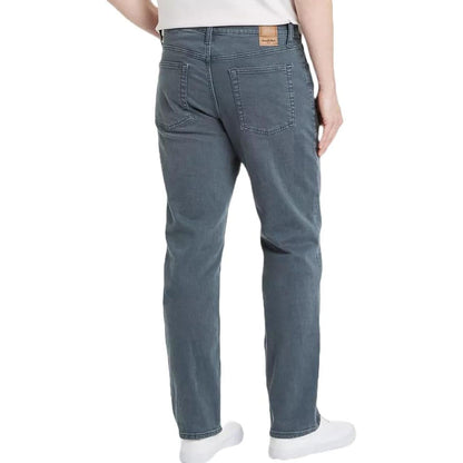 Grey Straight Plus-Size Denim Jeans PSM-9265
