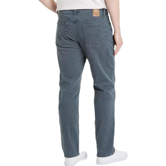 Grey Straight Plus-Size Denim Jeans PSM-9265