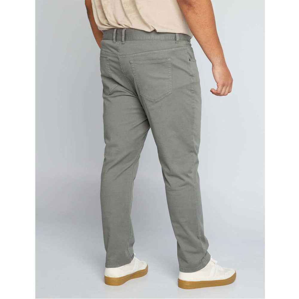 Grey Plus Size Slim Fit Cotton Pant PSM-8820