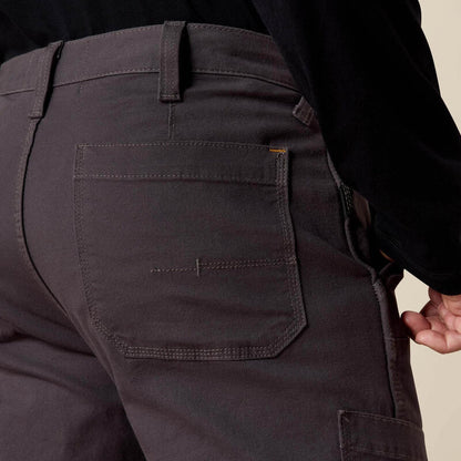 Grey Stackable Straight Leg Work Pant — DuraStretch fabric, utility pocket, articulated knees, heavy-duty hardware.