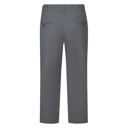 Grey Stretch Chino Pant styled for smart casual look