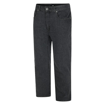 Grey Wash Denim Jeans with belt loops and zip fastening