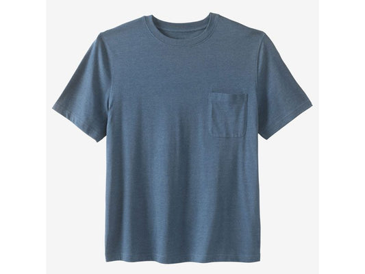 Slate Blue Big & Tall Pocket Crewneck T-Shirt PSM-3961