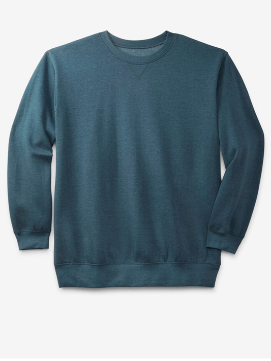 Heather Dark Slate Wicking Fleece Crewneck PSM-8980