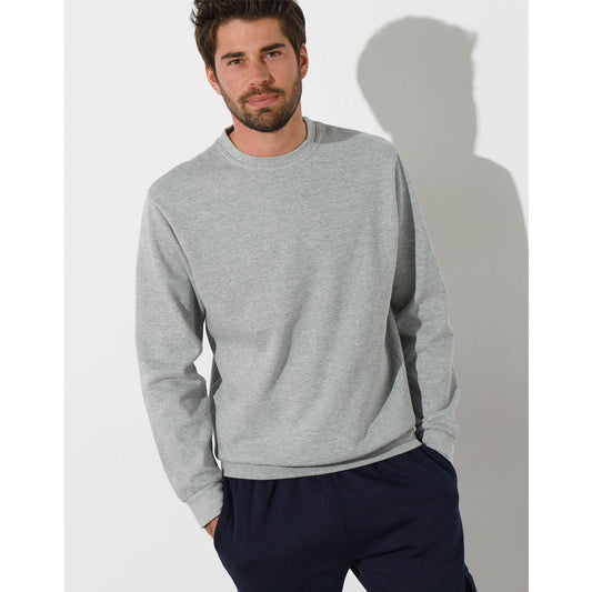 Heather Grey Big Size Crewneck Sweatshirt PSM-8912