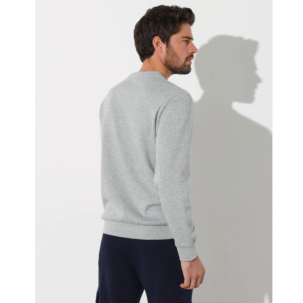 Heather Grey Big Size Crewneck Sweatshirt PSM-8912