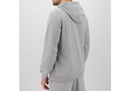 Heather Grey Fleece Big Size Zipper Hoodie PSM-4236