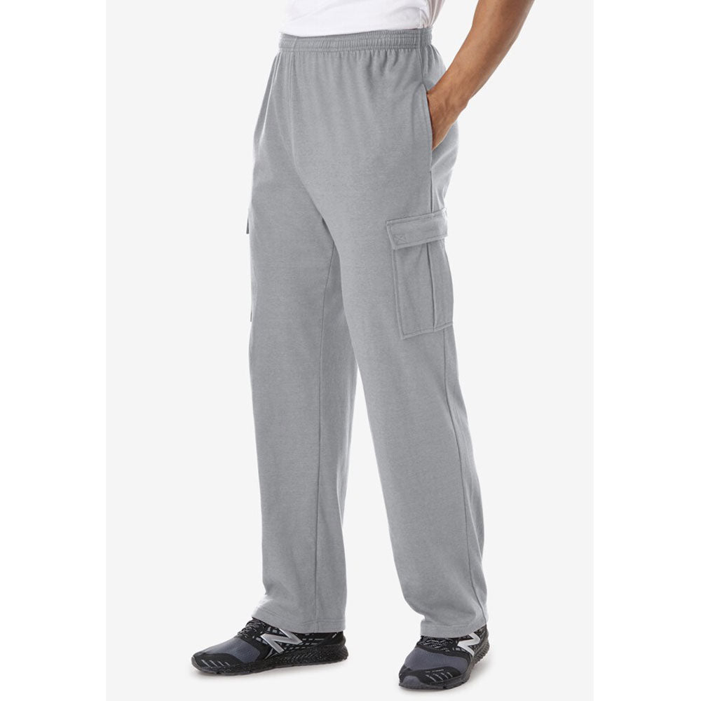 Heather Grey Lightweight Jersey Cargo Pant PSM-8905