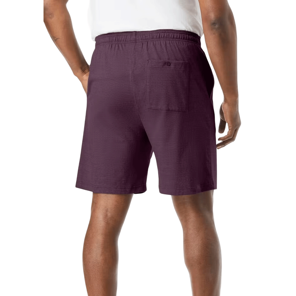 Heather Purple Lightweight Jersey Shorts with an elastic waistband, adjustable drawstring, and soft breathable fabric for all-day comfort.