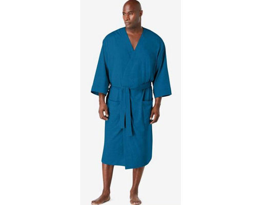 Green Big & Tall Size Cotton Jersey Robe PSM-5570