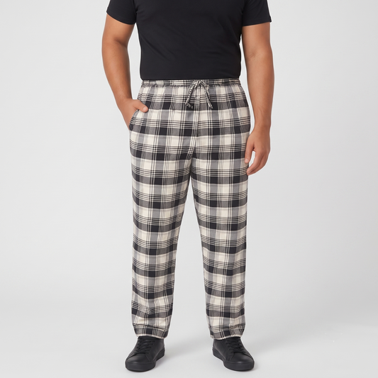 Heather Grey Flannel Plaid B Grade Pajama Pants PSM-5615B