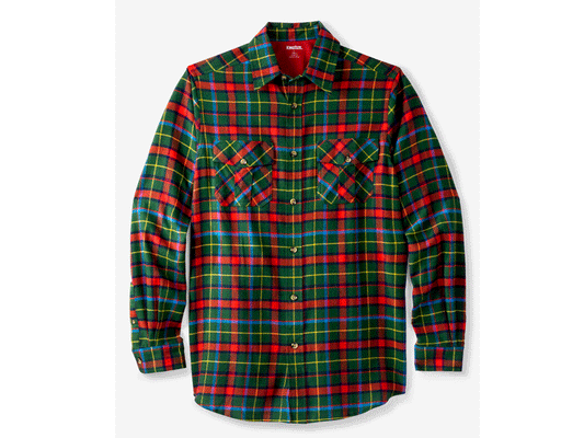 Holiday Multi Plaid Flannel Shirt PSM-7558