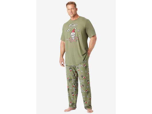 Holiday Skulls Lightweight Cotton Novelty PJ Set PSM-7260