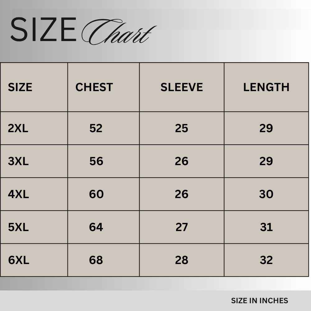 Size chart for Black Fleece Big & Tall Zipper Hoodie PSM-8814