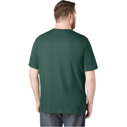 Hunter Green Big & Tall Pocket Crewneck T-Shirt PSM-3639