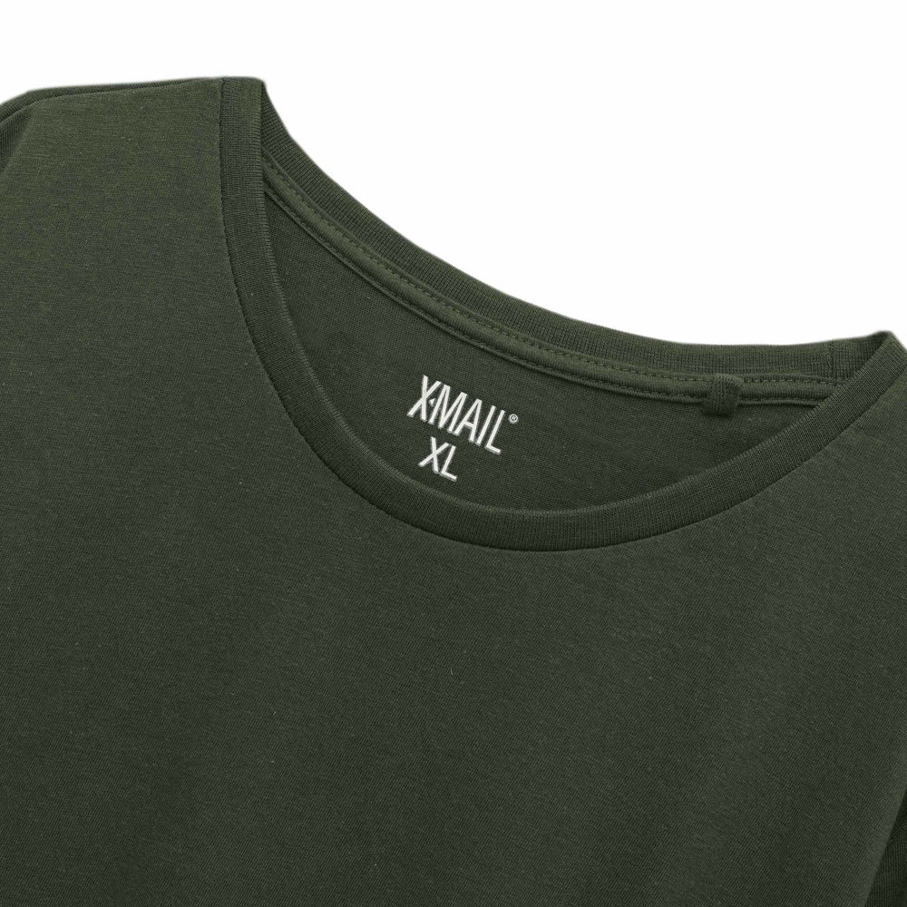 Hunter Green Plus Size Crewneck T-Shirt PSM-8183