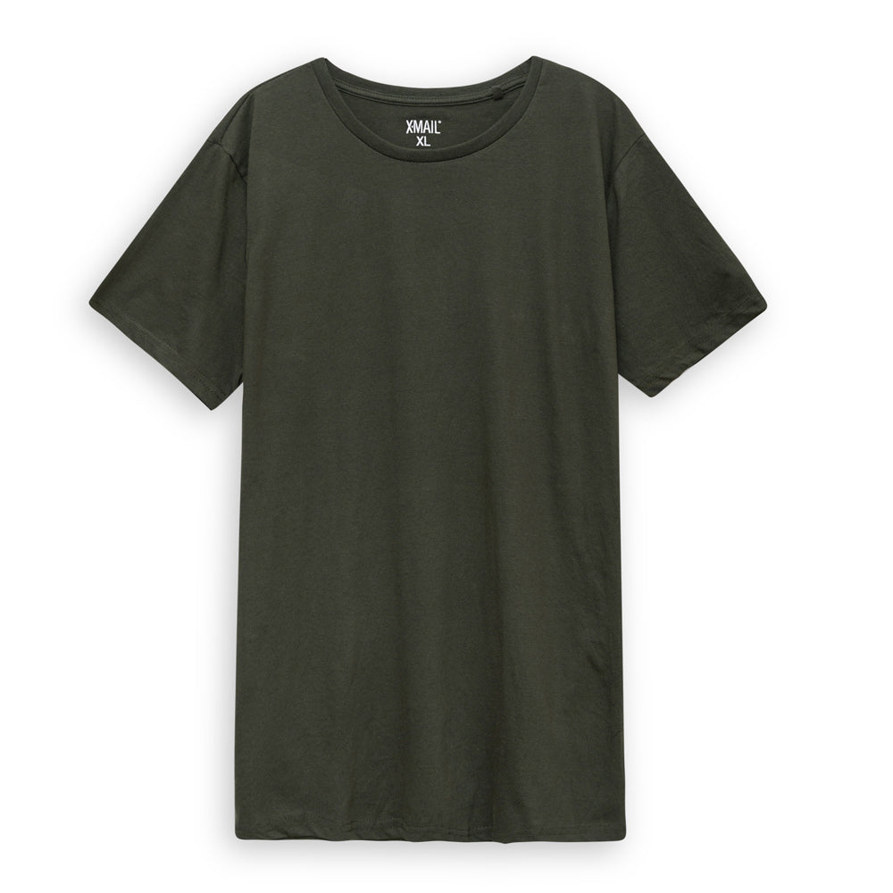 Hunter Green Plus Size Crewneck T-Shirt PSM-8183