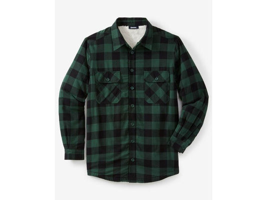 Hunter Plaid Flannel Sherpa Lined B Grade Shirt PSM-6627B