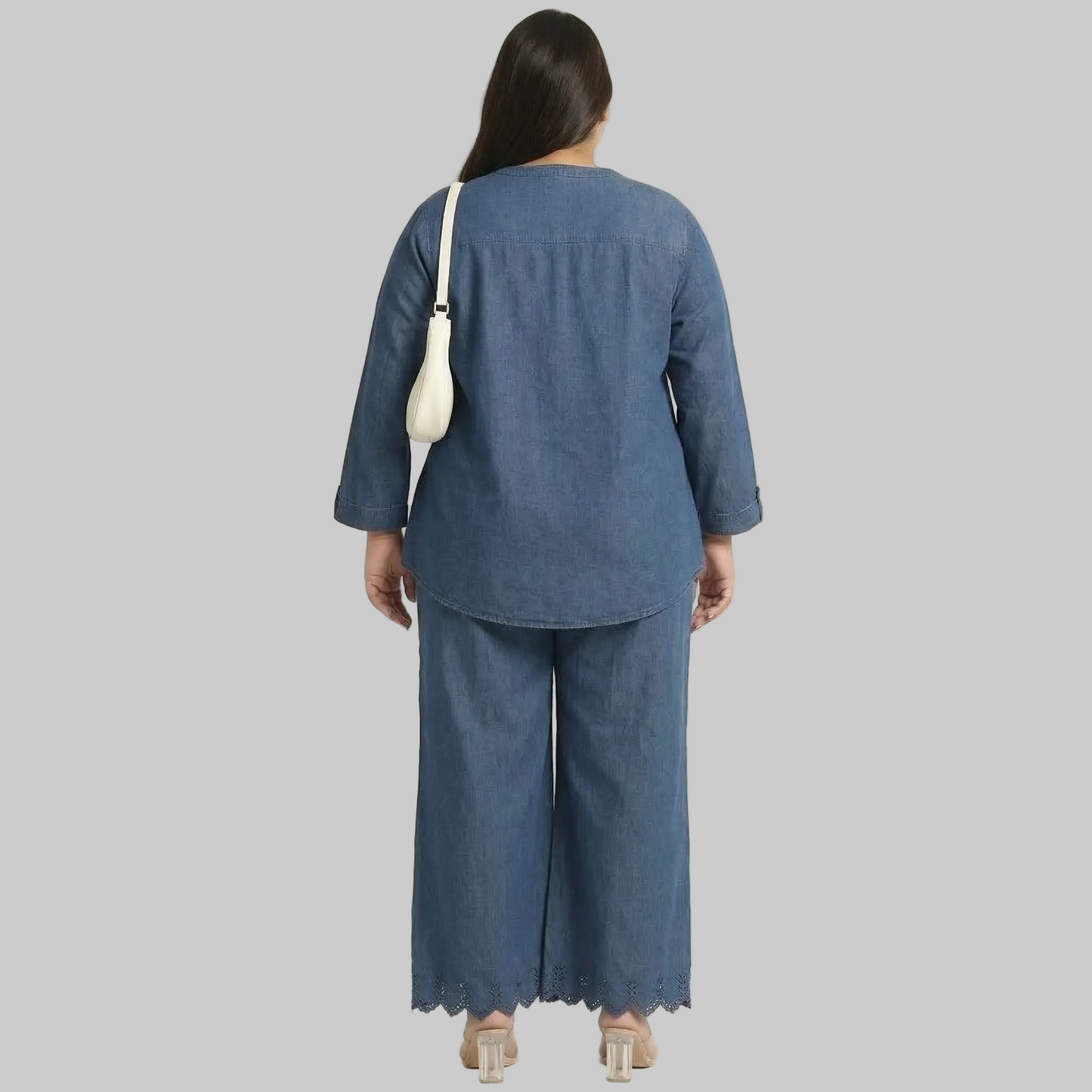 Indigo Ease Tencel Denim Co-Ord Set PSW-10988