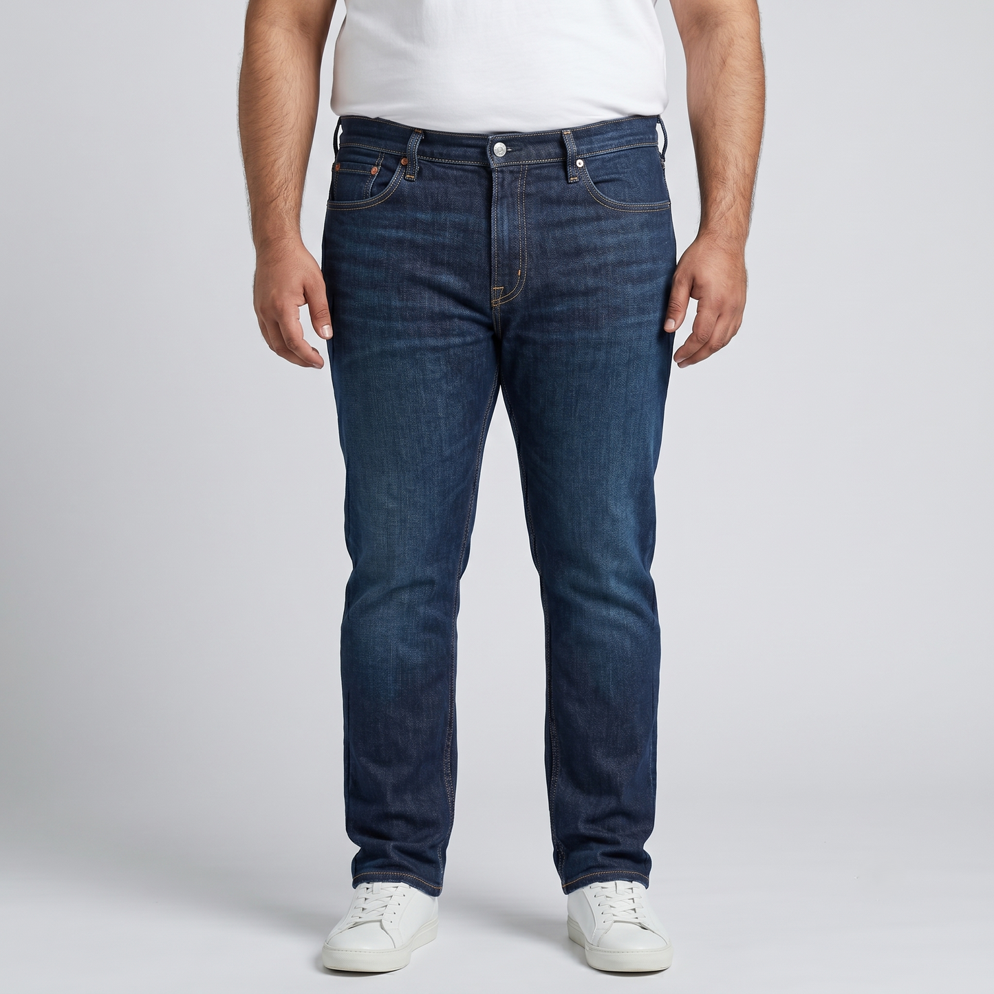 Indigo Signature Slim Straight Jeans PSM-10155