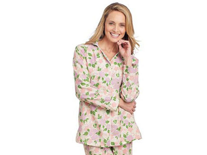 Ivory Floral Plussize Women Sleep Shirt PSW-6859