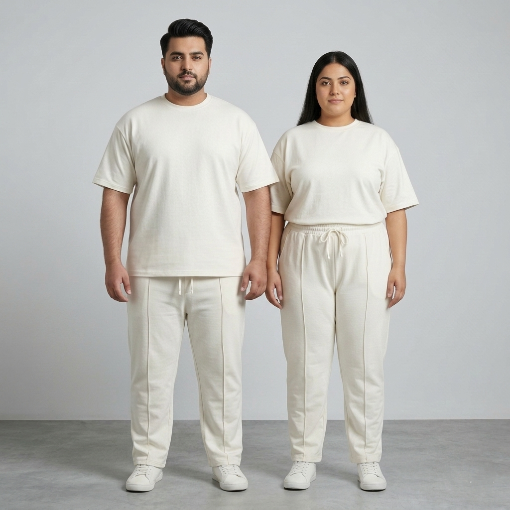 Ivory Drift Unisex Terry Co-ord Set PSM-11127