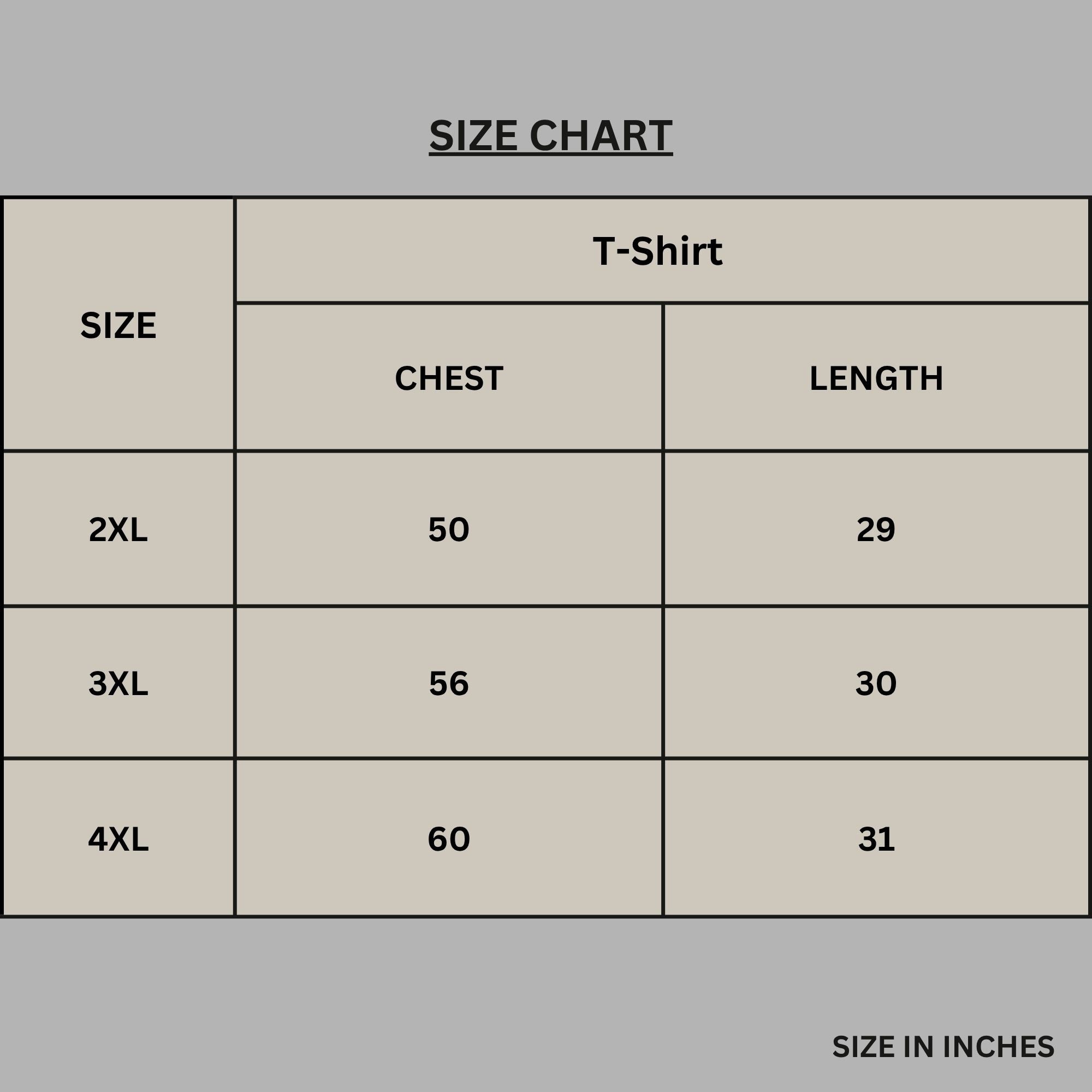 Size chart for Dark Brown Waffle Knit Thermal T-Shirt  PSM-11283