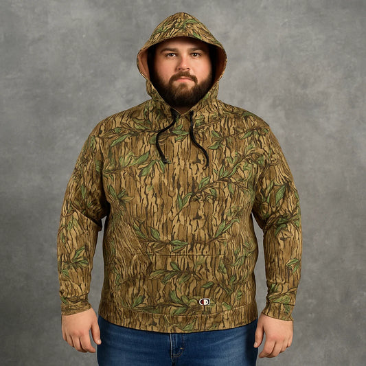 Jungle Print Fleece Big Size Hoodie PSM-4115