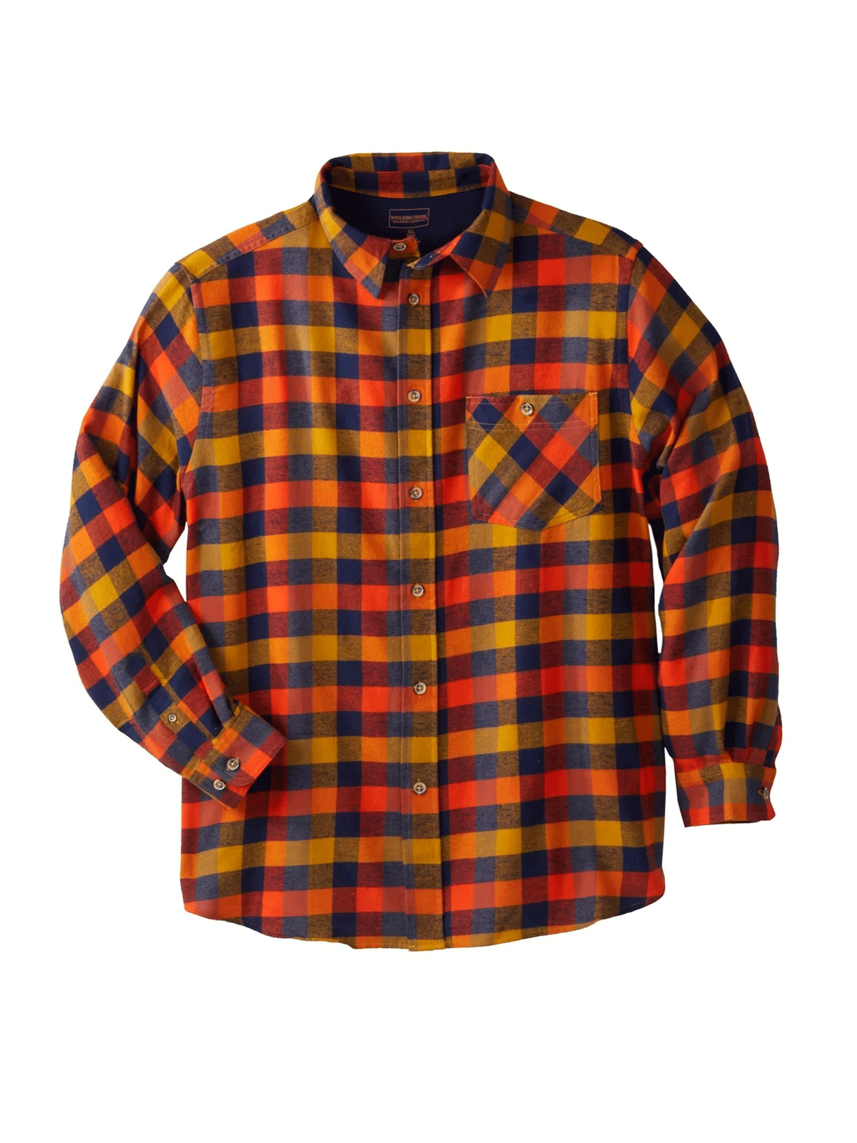 Khaki Check Plaid Flannel Shirt PSM-7601