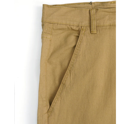 Khaki Cotton Plus Size Cargo B Grade Pants PSM-7848B