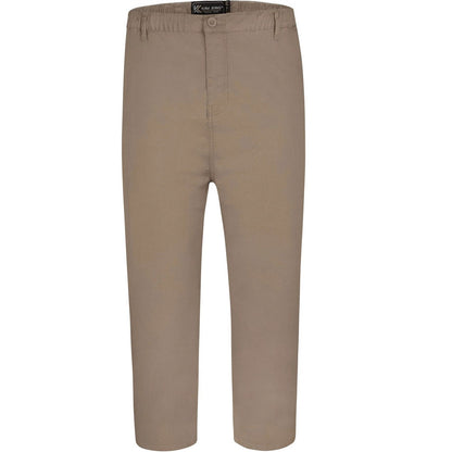 Khaki elasticated waist rugby Pant with pockets – Big & Tall fit.