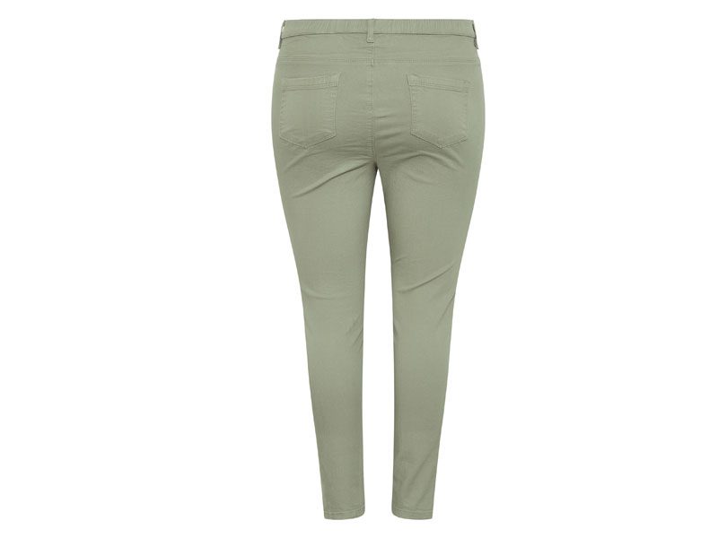 Khaki Green Plus Size Women Jeggings PSW-7015