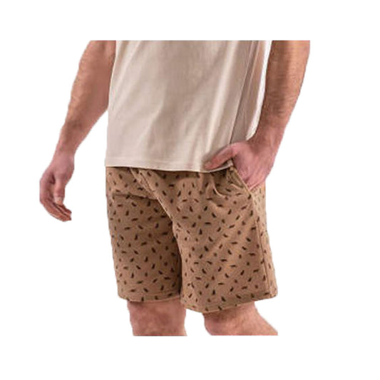 Khaki Safari Fleece Shorts PSM-5867