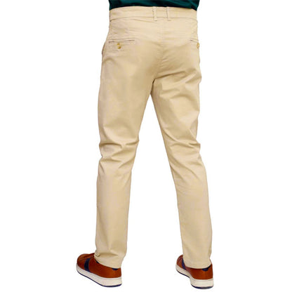 Khaki Straight Fit Regular Cotton Pant PSM-9075