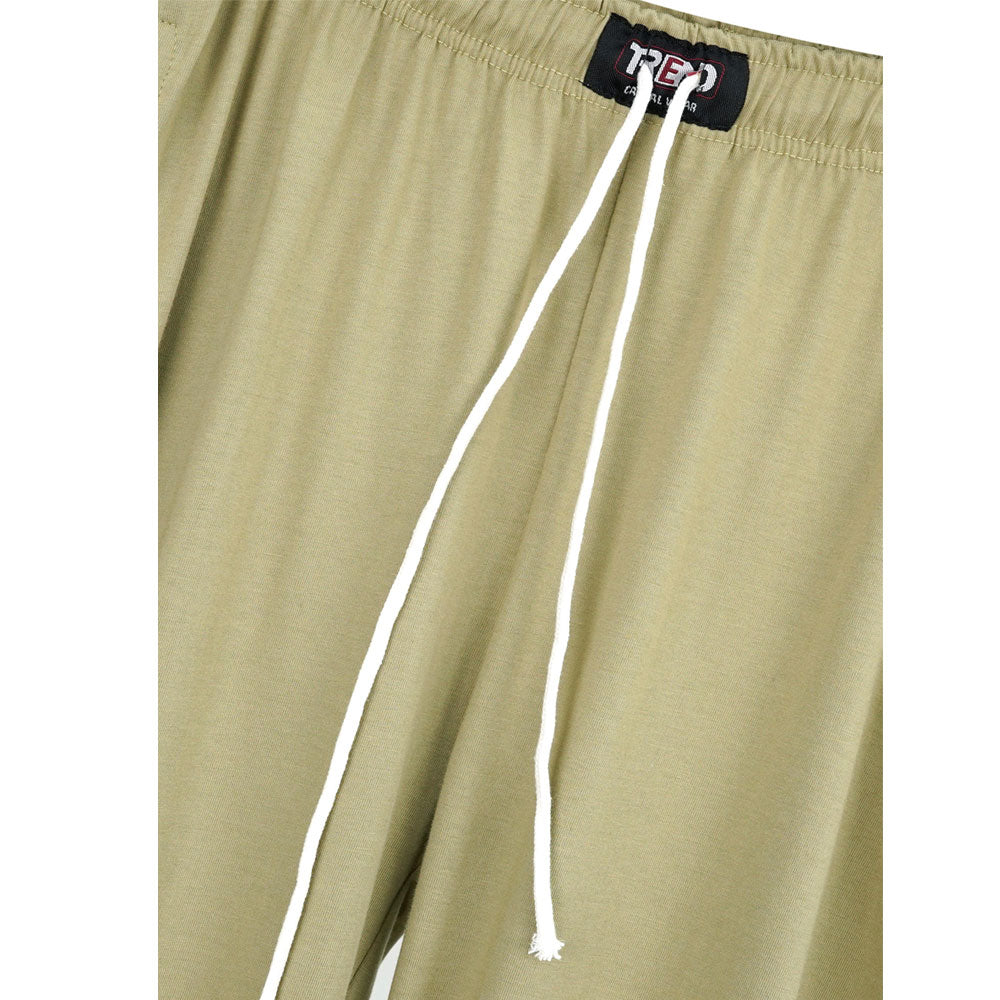 Khaki UrbanEase Plus Jersey Trousers With Zip Pockets PSM-8081