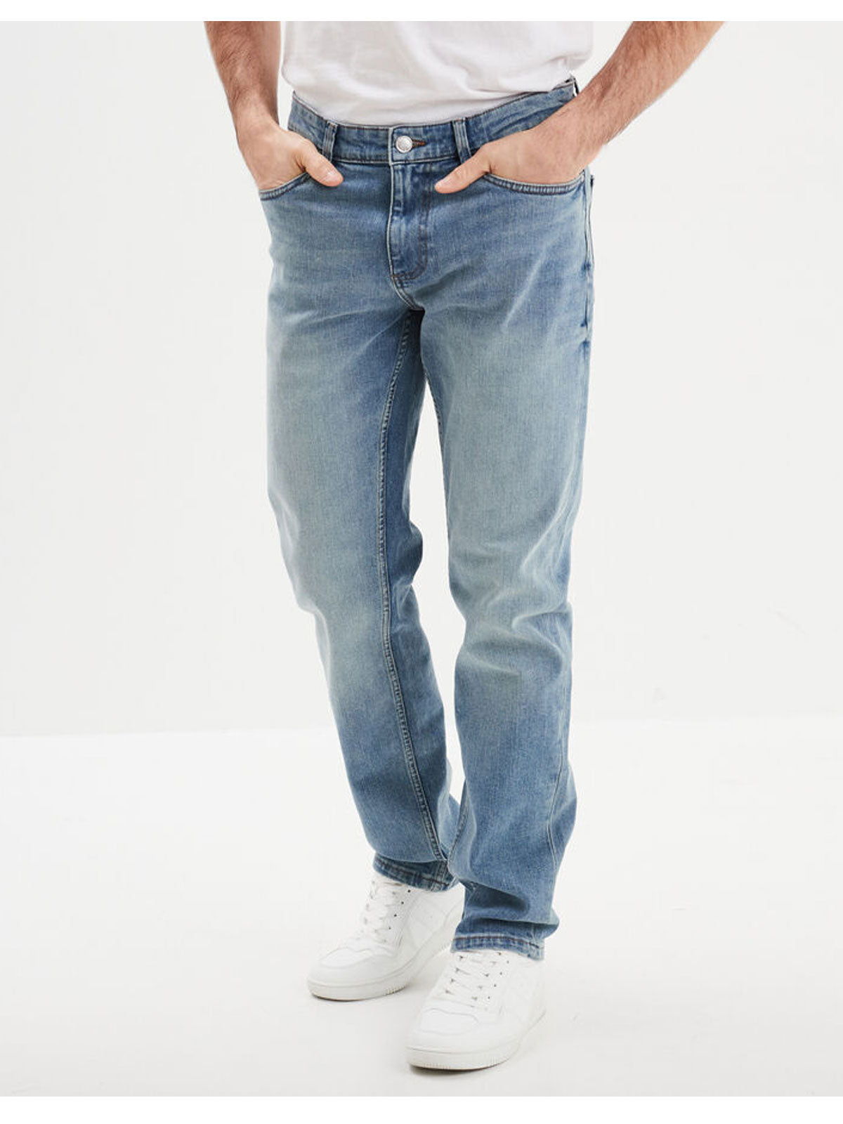 Light Blue Denim Regular Fit Jeans PSM-9027