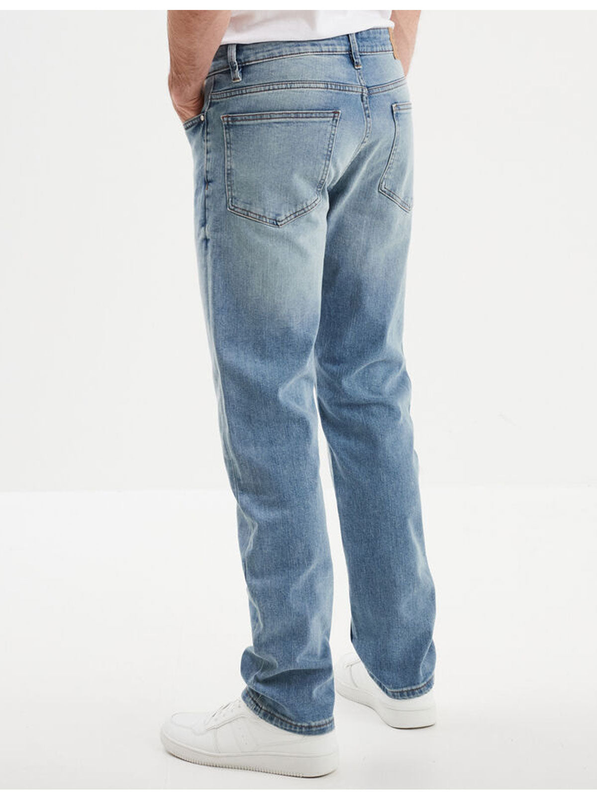 Light Blue Denim Regular Fit Jeans PSM-9027